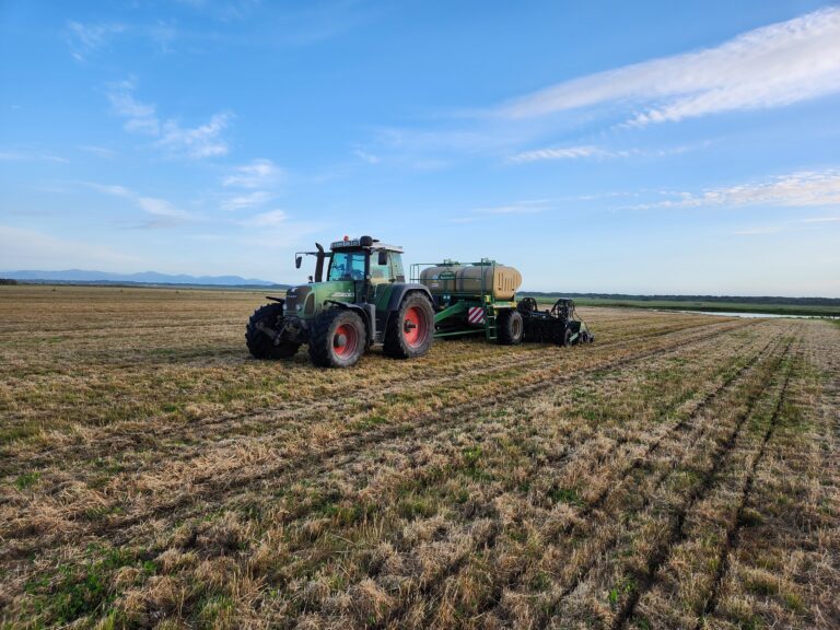 Tractor on field